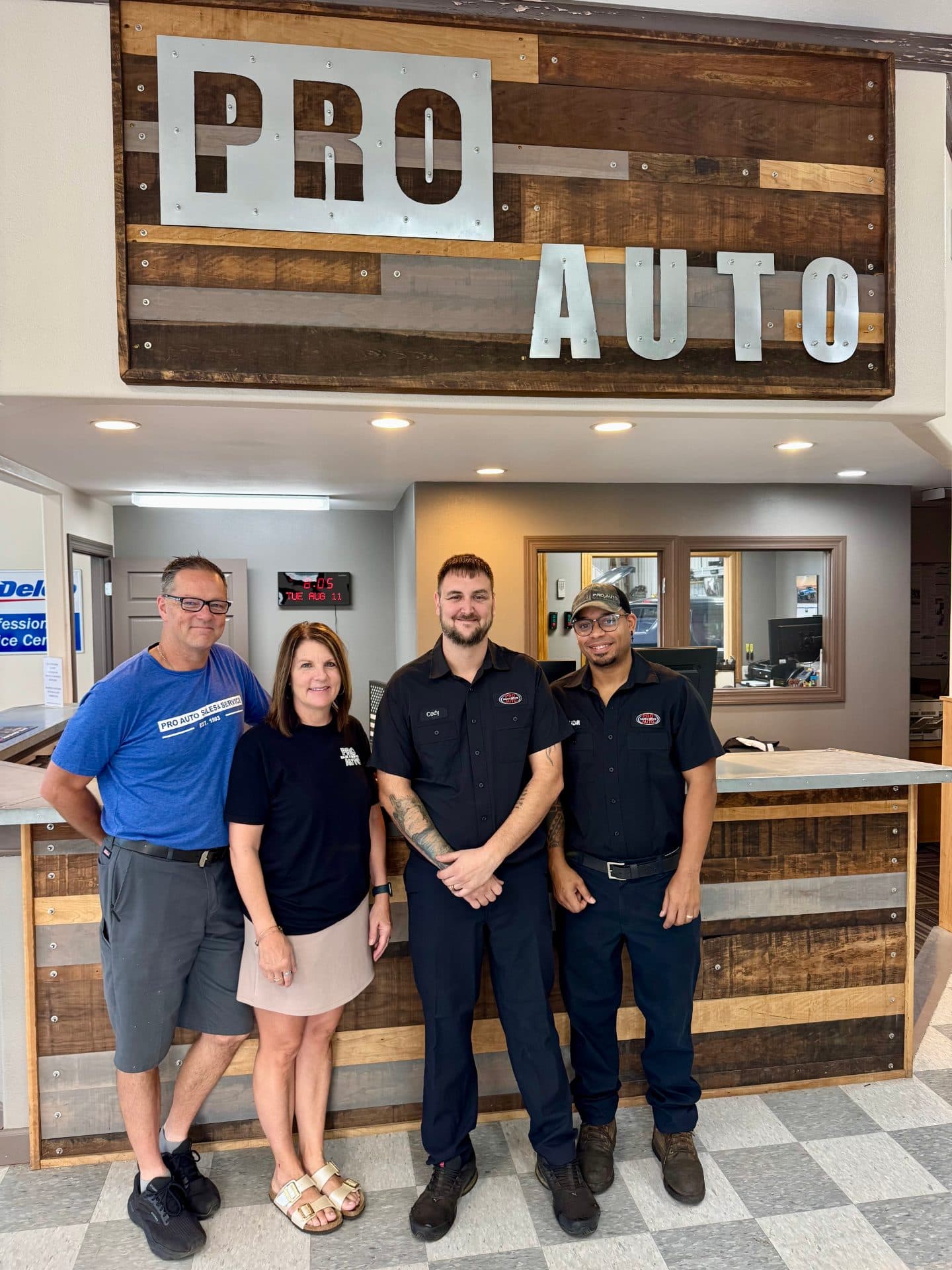 The Pro Auto Sales & Service team at the front counter
